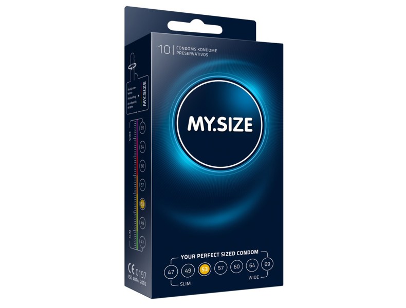 Prezerwatywy klasyczne na wymiar MYSIZE 53mm 10szt