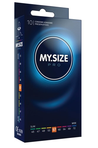 Profesjonalne prezerwatywy MYSIZE PRO 57mm 10szt