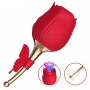 Wibrator masażer łechtaczki w kształcie róży - 3