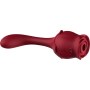 Stymulator masażer powietrzny róża z wibracjami czerwony - 8