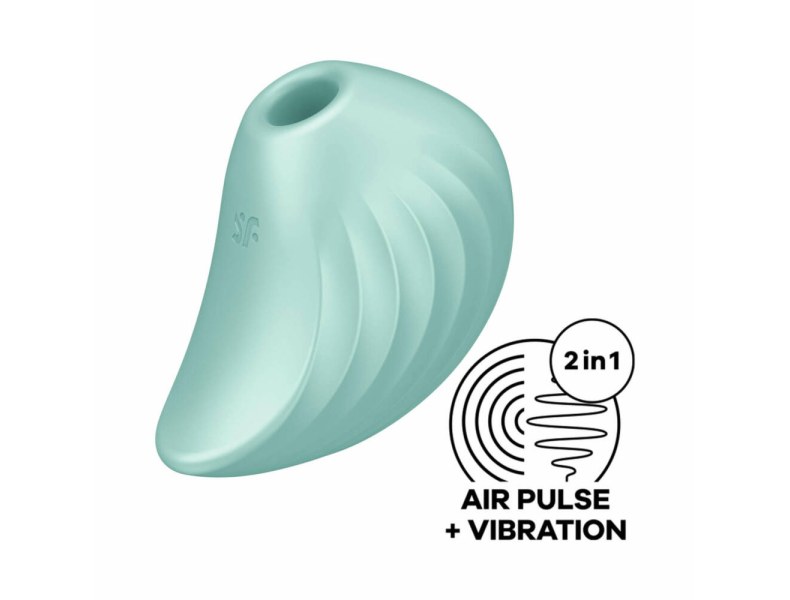 Powietrzny stymulator łechtaczki z wibracjami zielony - 2