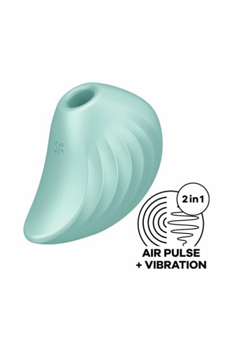Powietrzny stymulator łechtaczki z wibracjami zielony - image 2