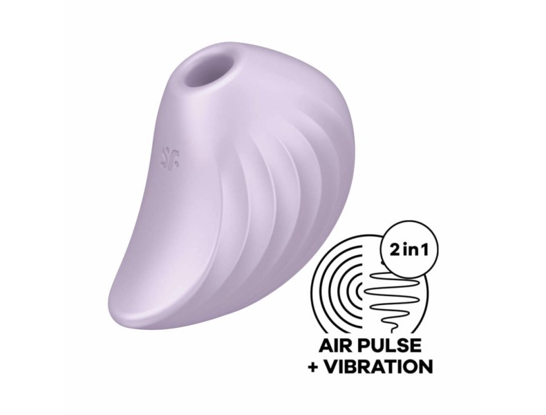 Powietrzny stymulator łechtaczki z wibracjami fioletowy - 2