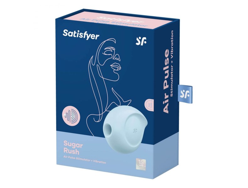 Bezdotykowy stymulator Satisfyer Sugar Rush błękitny - 3