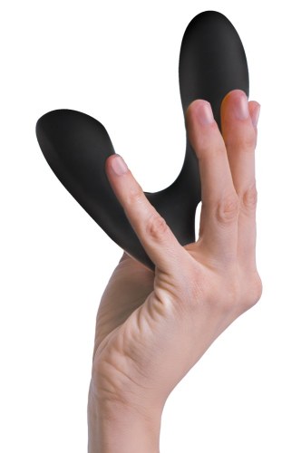 Wibrujący masażer prostaty ze stymulatorem krocza Vick Black - image 2