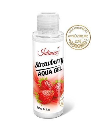 Intimeco Żel nawilżający truskawkowy na bazie wody Intimeco Strawberry Aqua Gel 100ml