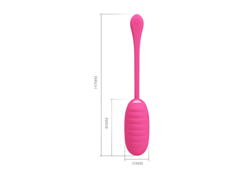 Jajeczko wibrujące waginalne kegla 12trybów USB różowe - 4