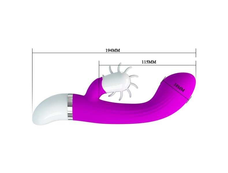 Wibrator królik oralny z obrotowym językiem erotyka - 6