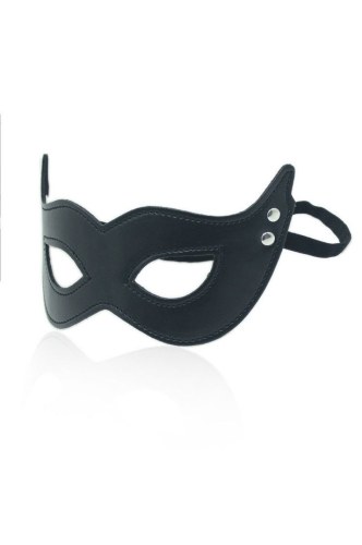 Maska skórzana BDSM Maschera mistery black - image 2