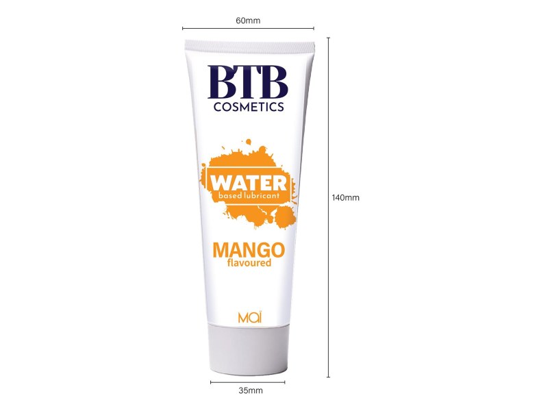 BTB Smakowy lubrykant na bazie wody sweet mango 100 ml - 3