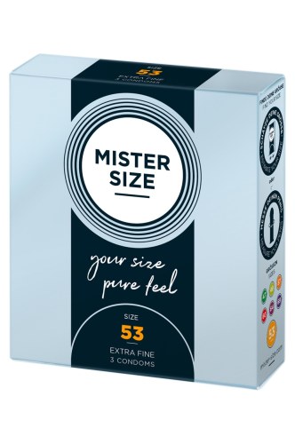 Dopasowane prezerwatywy mister size 53 mm 3szt - image 2