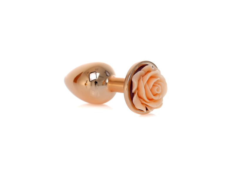 Plug analny Jewellery Red Gold PLUG ROSE- Peach - 3