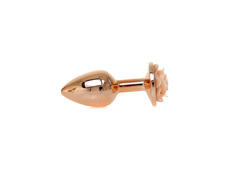 Plug analny Jewellery Red Gold PLUG ROSE- Peach - 4