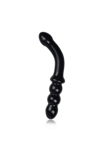 Czarne analne szklane dildo kulki analne 18 cm
