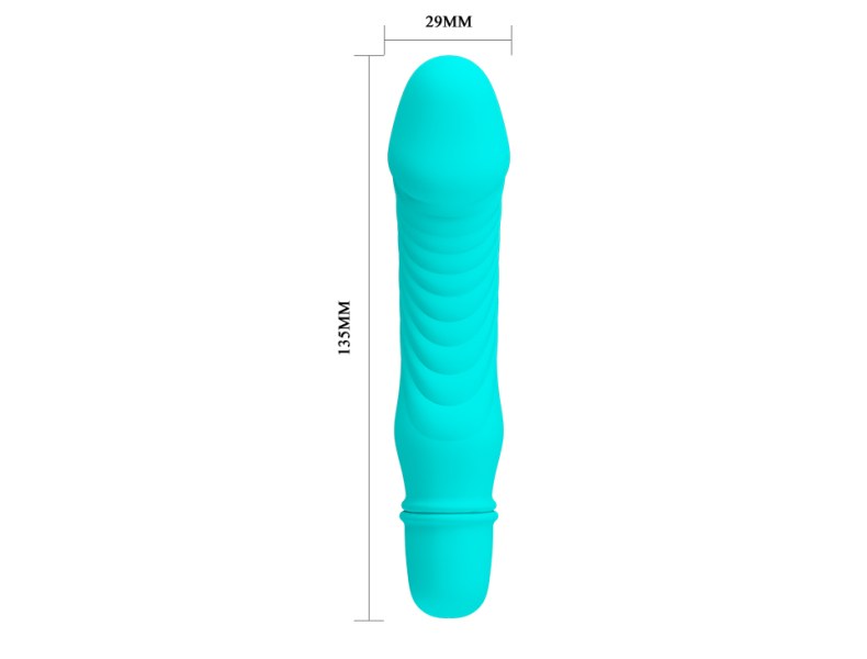 Uniwersalny wibrator masażer unisex 13cm niebieski - 6