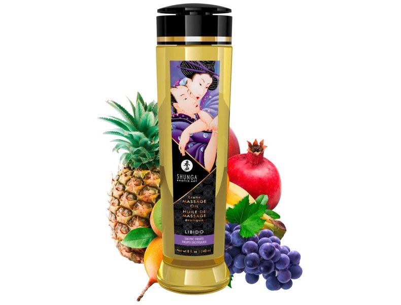 Luksusowy erotyczny olejek do masażu 240ml owoce egzotyczne