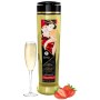 Luksusowy erotyczny olejek do masażu 240ml truskawka i szampan