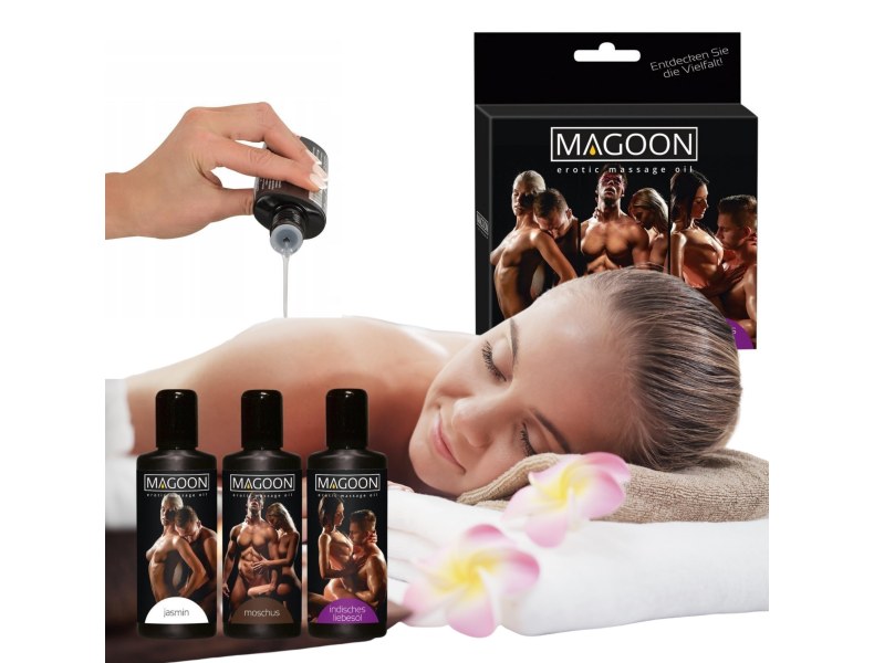 Zestaw olejków do masażu erotycznego Magoon - zestaw 3x50ml - 2
