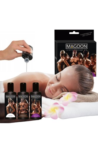 Zestaw olejków do masażu erotycznego Magoon - zestaw 3x50ml - image 2