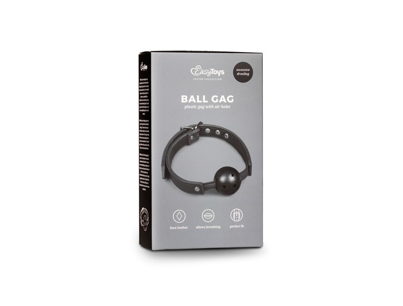 Knebel-Ball Gag With PVC Ball - Black