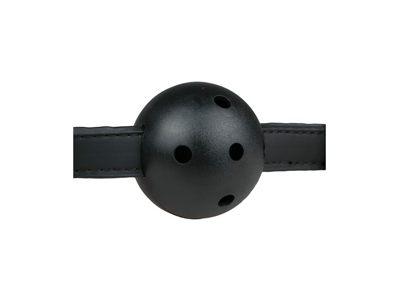 Knebel-Ball Gag With PVC Ball - Black - 7