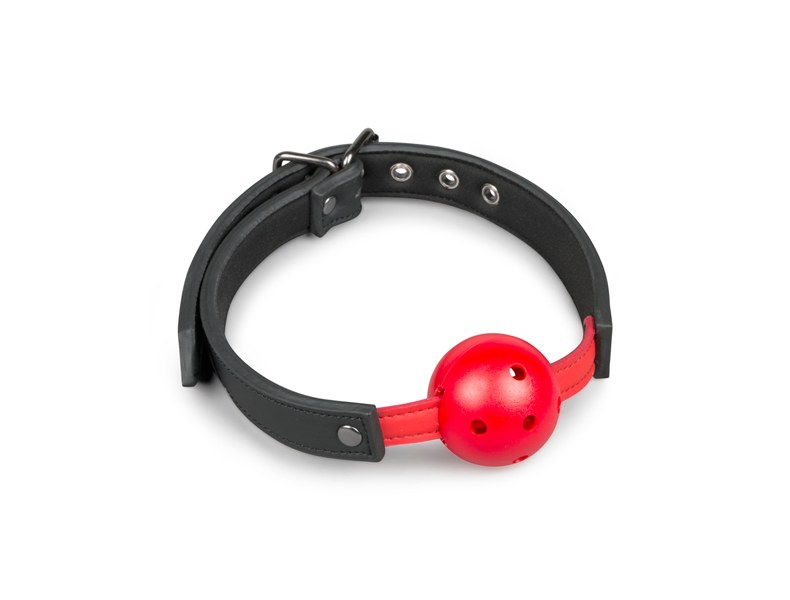 Knebel-Ball Gag With PVC Ball - Red - 8