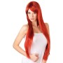 Peruka długie czerwone proste włosy 80cm - 4