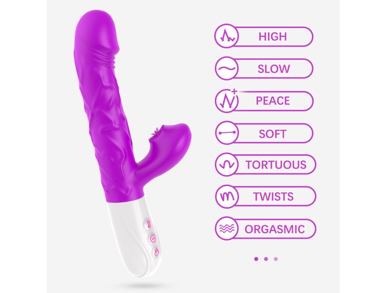 Maszyna orgazmowa wibrator grzejący i posuwisty - 10