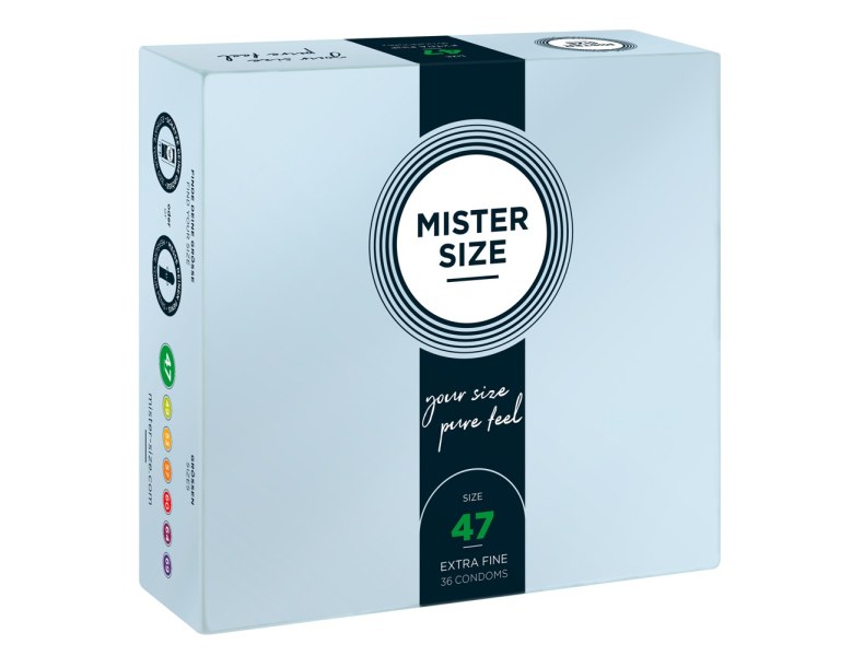Mister Size 47mm pack of 36