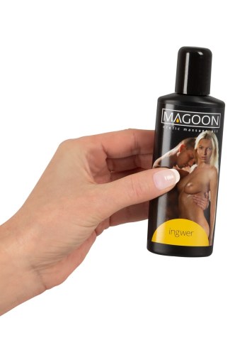 Zmysłowy Olejek do masażu erotycznego o zapachu imbiru Magoon - 100ml - image 2